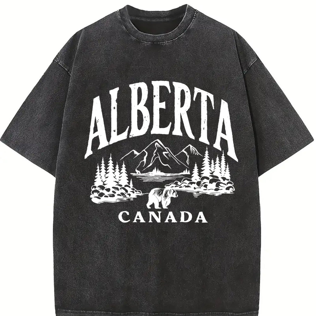Canadian Canada Grizzly Bear Snow Mountain Summer Vintage product image 2