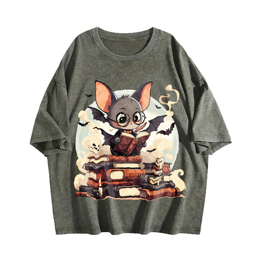 Summer A Playful Of A Bespectacled Bat Reading A Magic product image 4