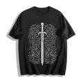 Sword & Letter Cotton T-Shirt product image 1