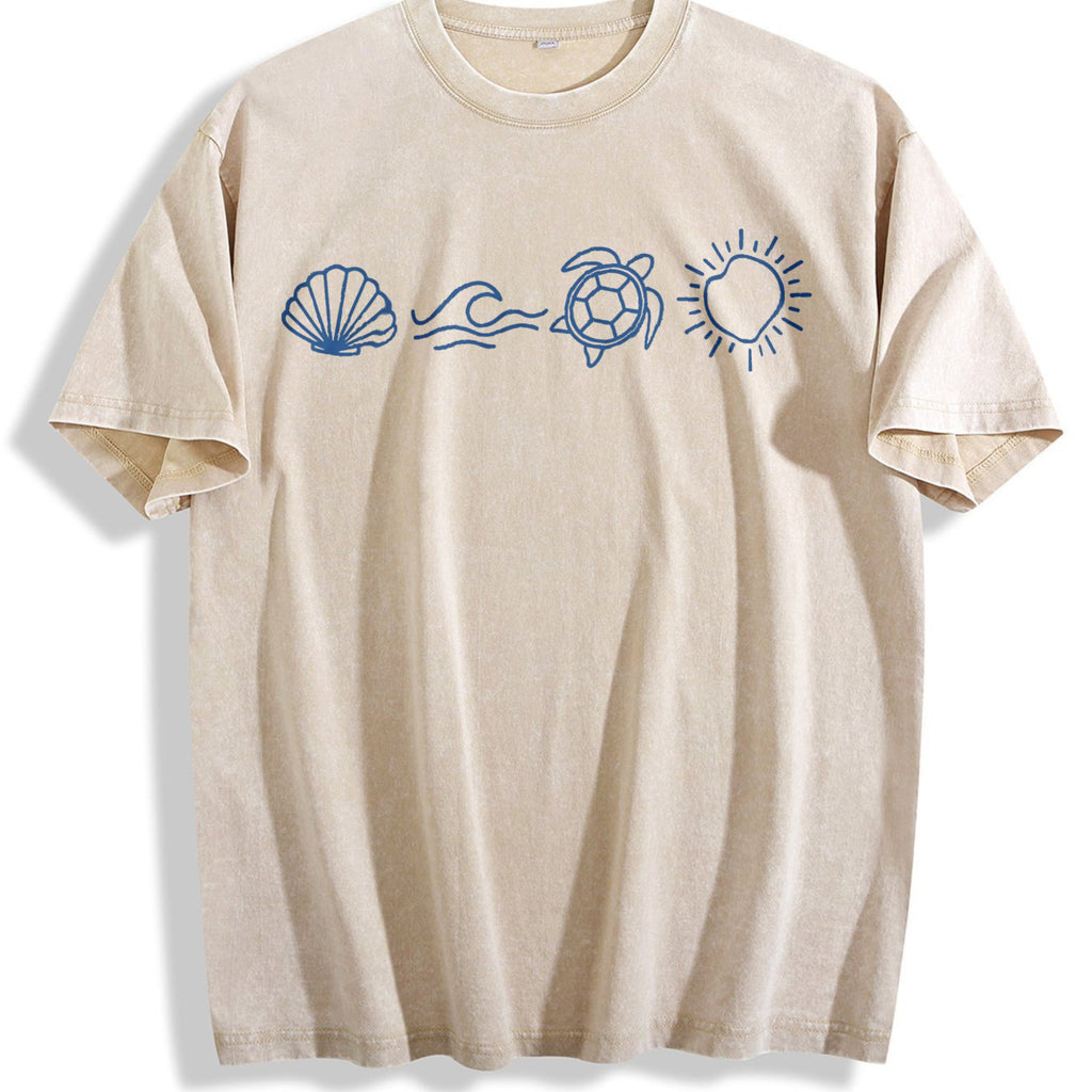 Ocean Icons Vintage Washed T-Shirt product image 1