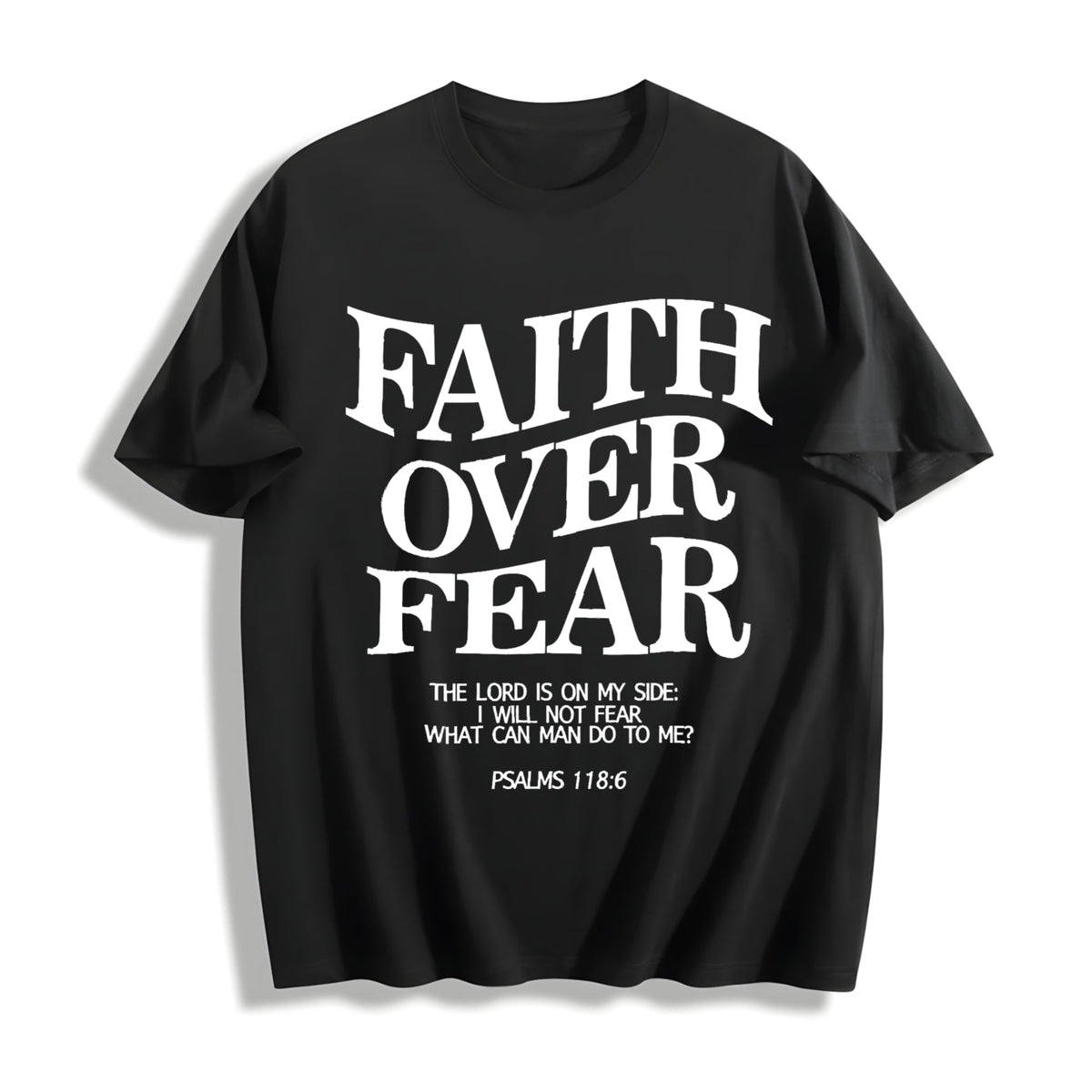 Faith Over Fear Inspirational Bible Verse Psalm 27:1 product image 1