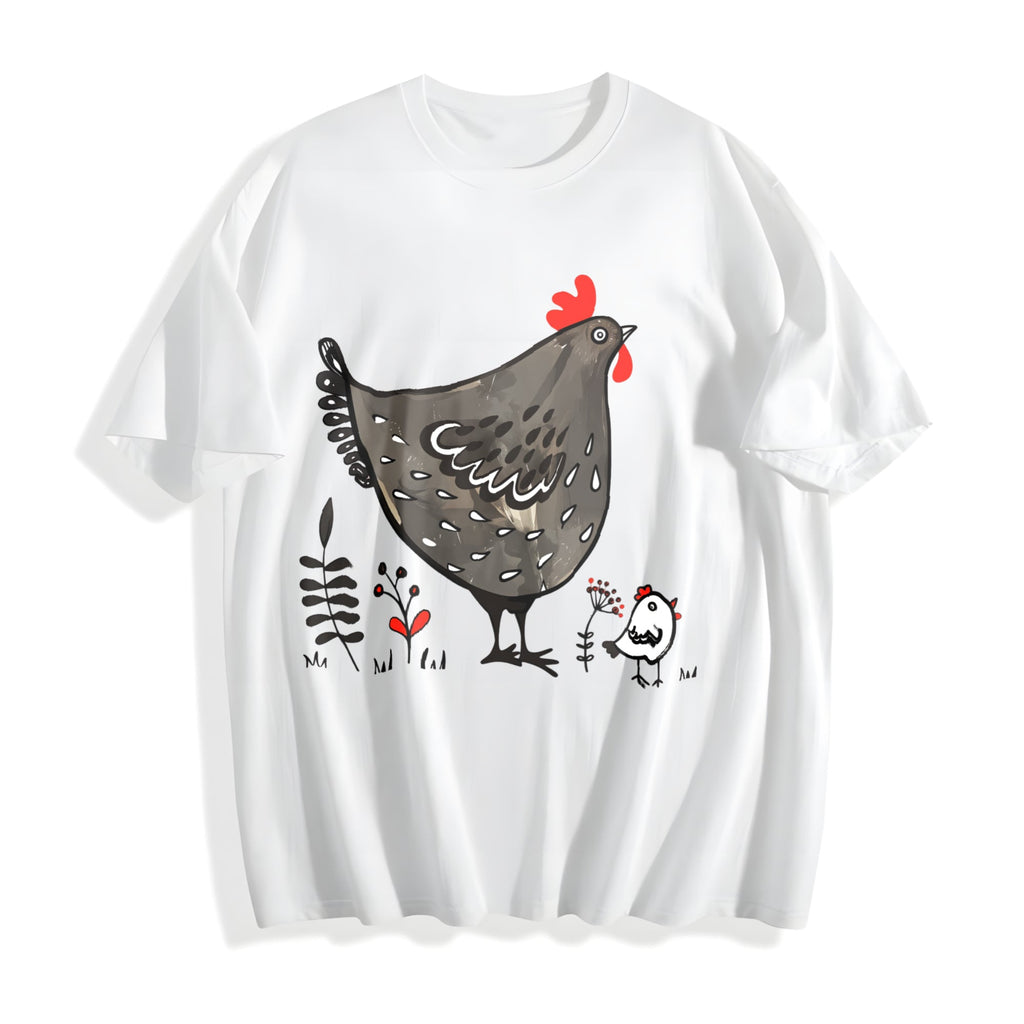 Chicken & Eggplant Cotton T-Shirt product image 2