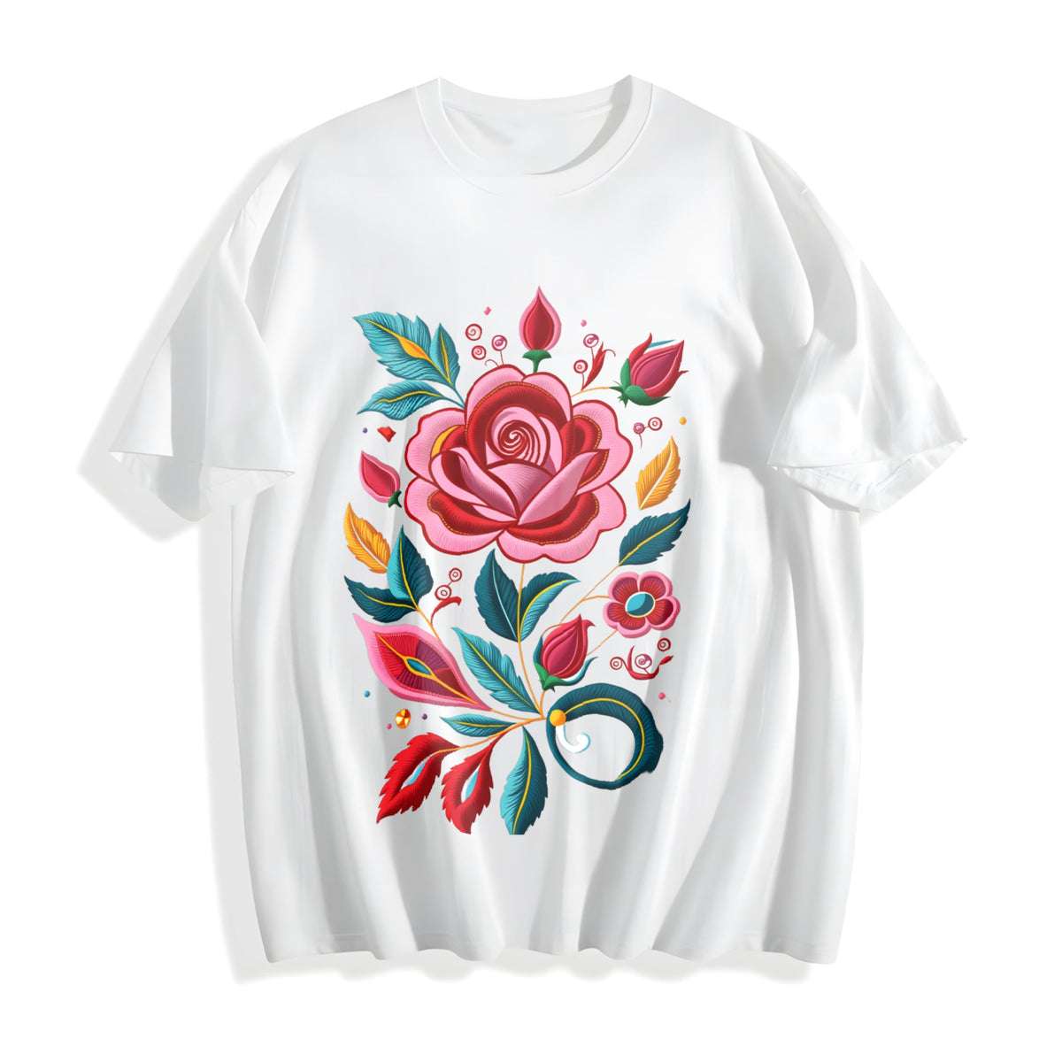 Bohemian Floral - Imitation Cotton T-Shirt product image 2