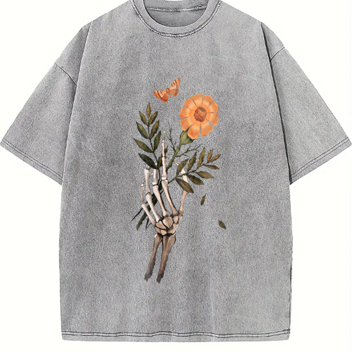 Fitting With A Skull And Drop Shoulders Vintage Washed product image 5