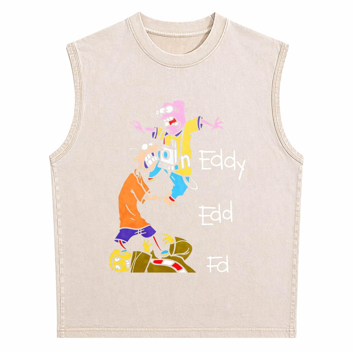 Edd N Eddy Stack Men's Washed Tank Top