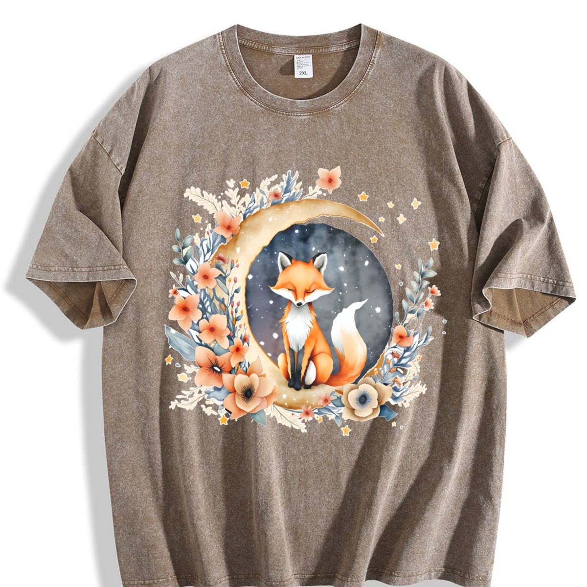 Bohemian - Botanical Floral Vintage Washed T-Shirt product image 3