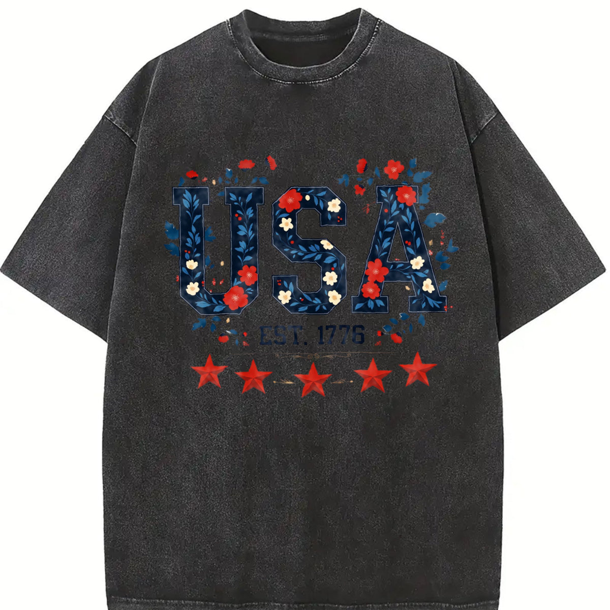 Patriotic USA 1776 - Red With Stars & Stripes Vintage product image 2