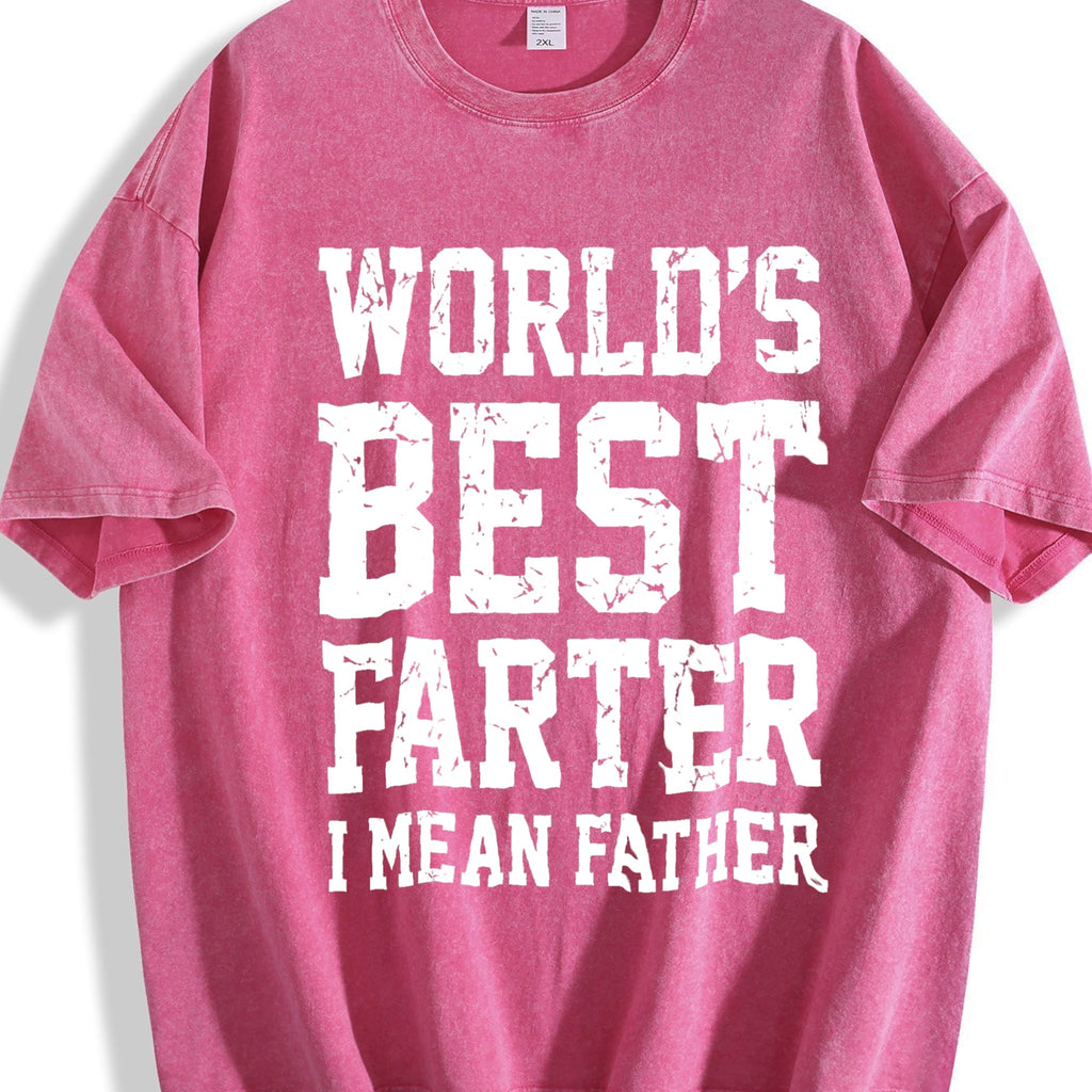 World Best Farter I Mean Father Vintage Washed T-Shirt product image 7