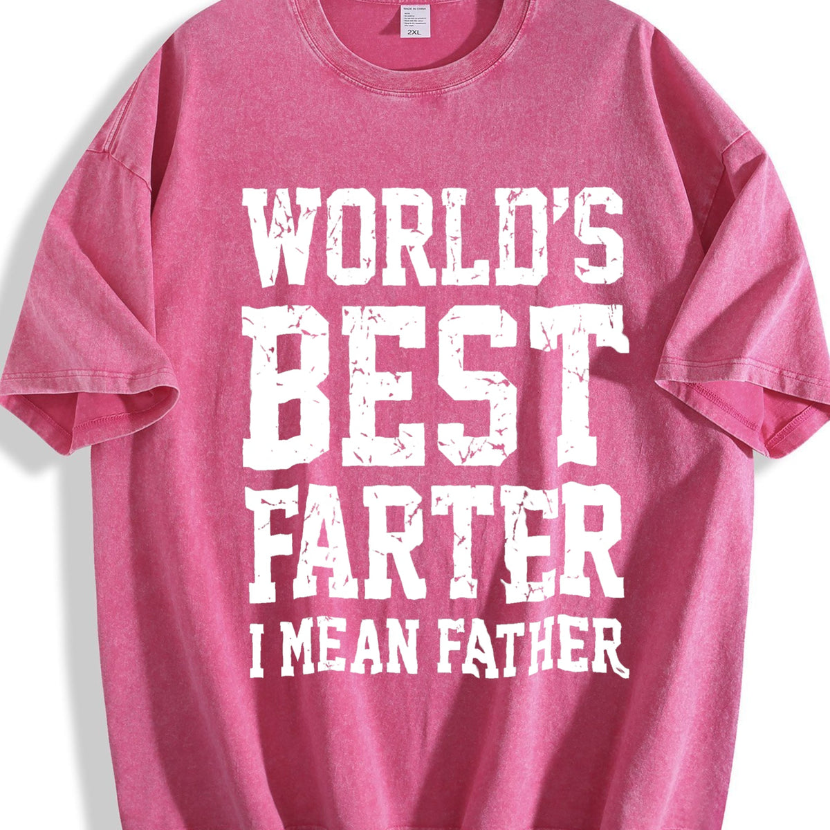 World Best Farter I Mean Father Vintage Washed T-Shirt product image 7