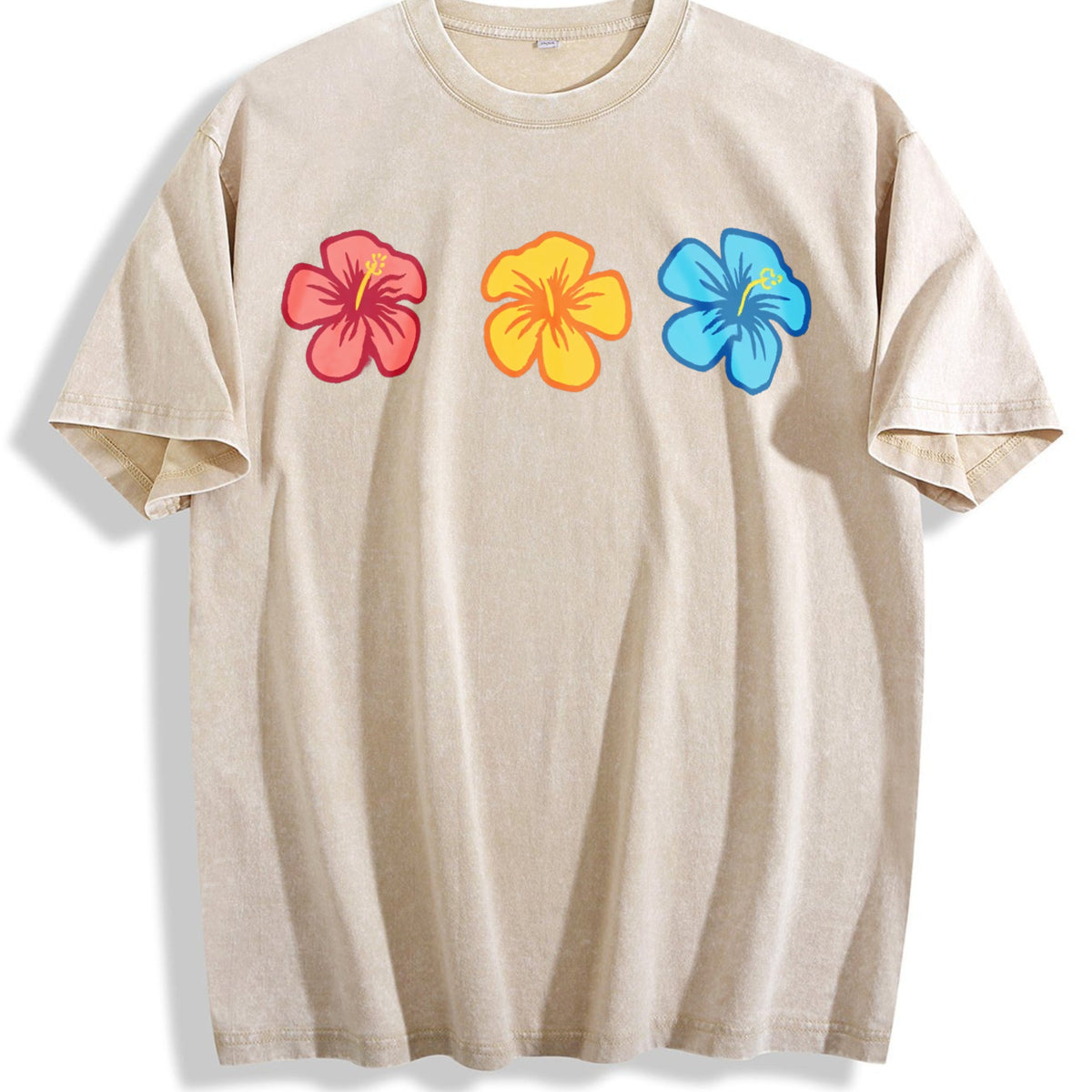 Hibiscus Summer Vintage Washed T-Shirt product image 1