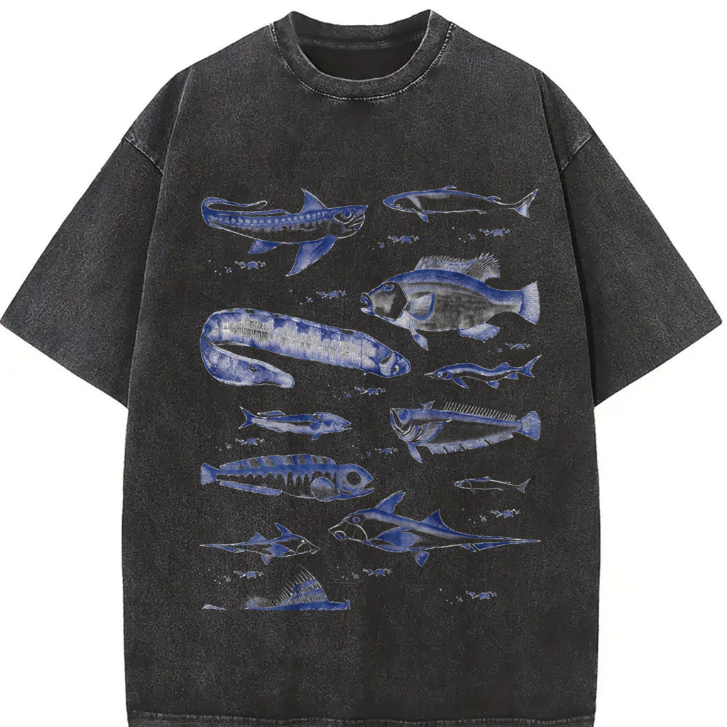 Fish Tattoo Vintage Washed T-Shirt product image 2