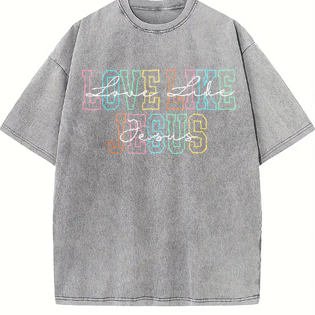 Love Like Jesus Vintage Washed T-Shirt product image 5