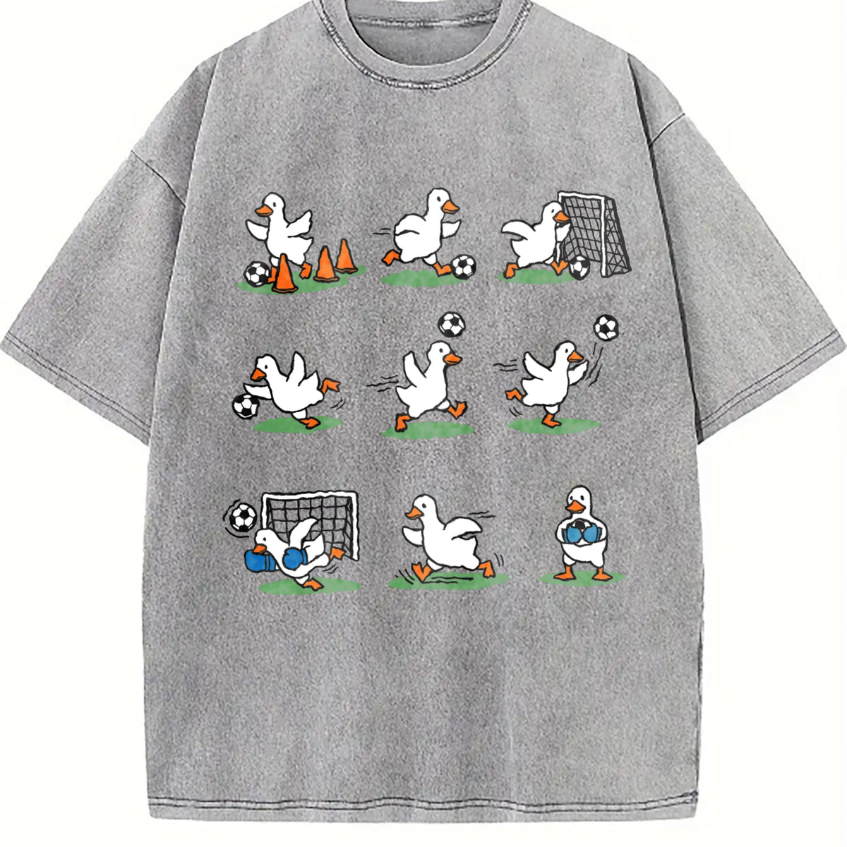 Funny Goose Soccer Vintage Washed T-Shirt product image 4