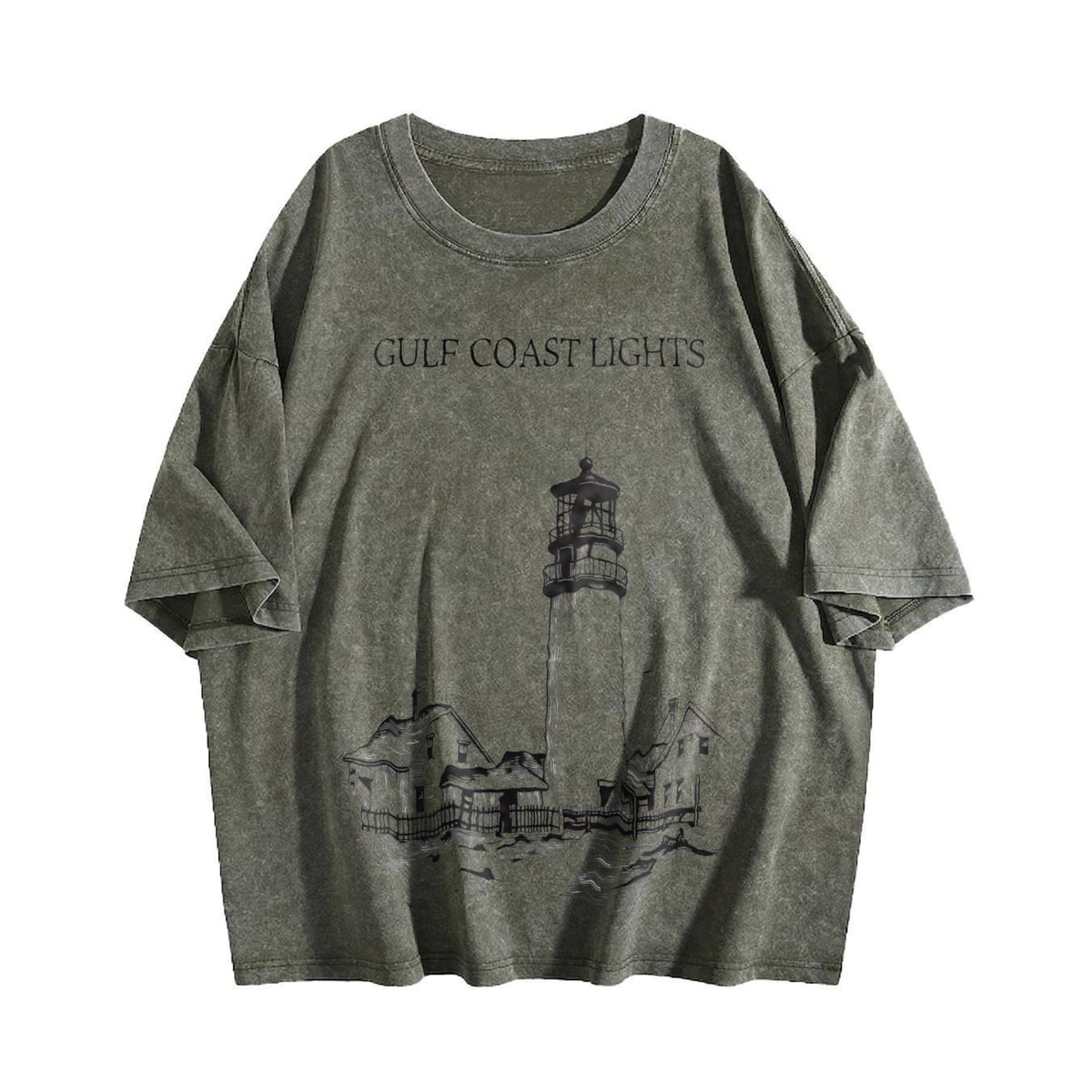 Gulf Coast Lights Vintage Washed T-Shirt product image 4