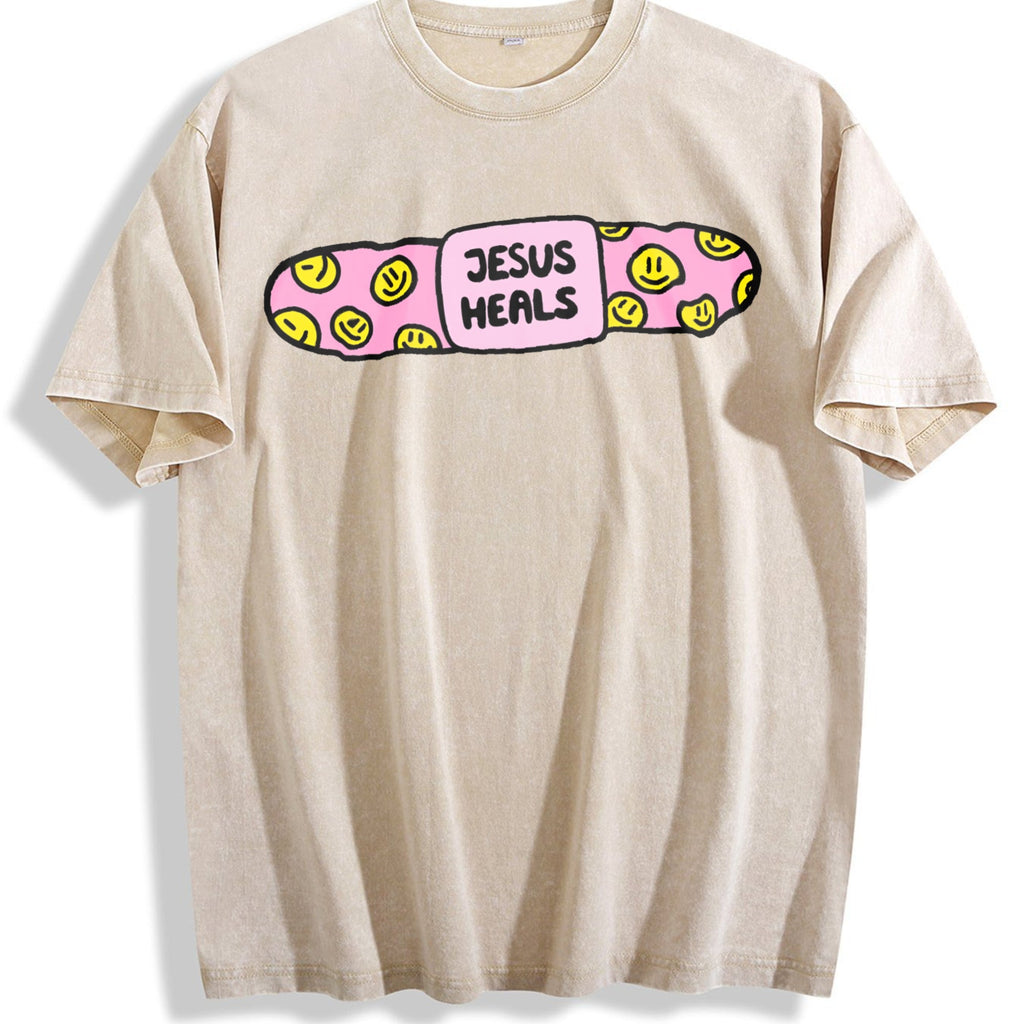Jesus Heals Vintage Washed T-Shirt product image 1