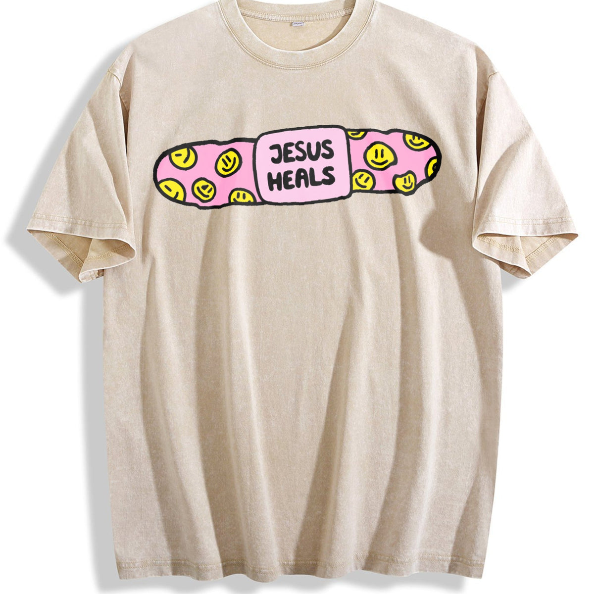 Jesus Heals Vintage Washed T-Shirt product image 1