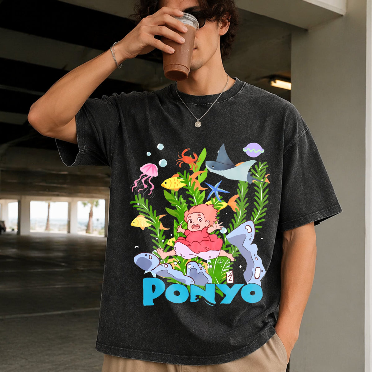 Studio Ghibli Anime Vintage Washed T-Shirt product image 2