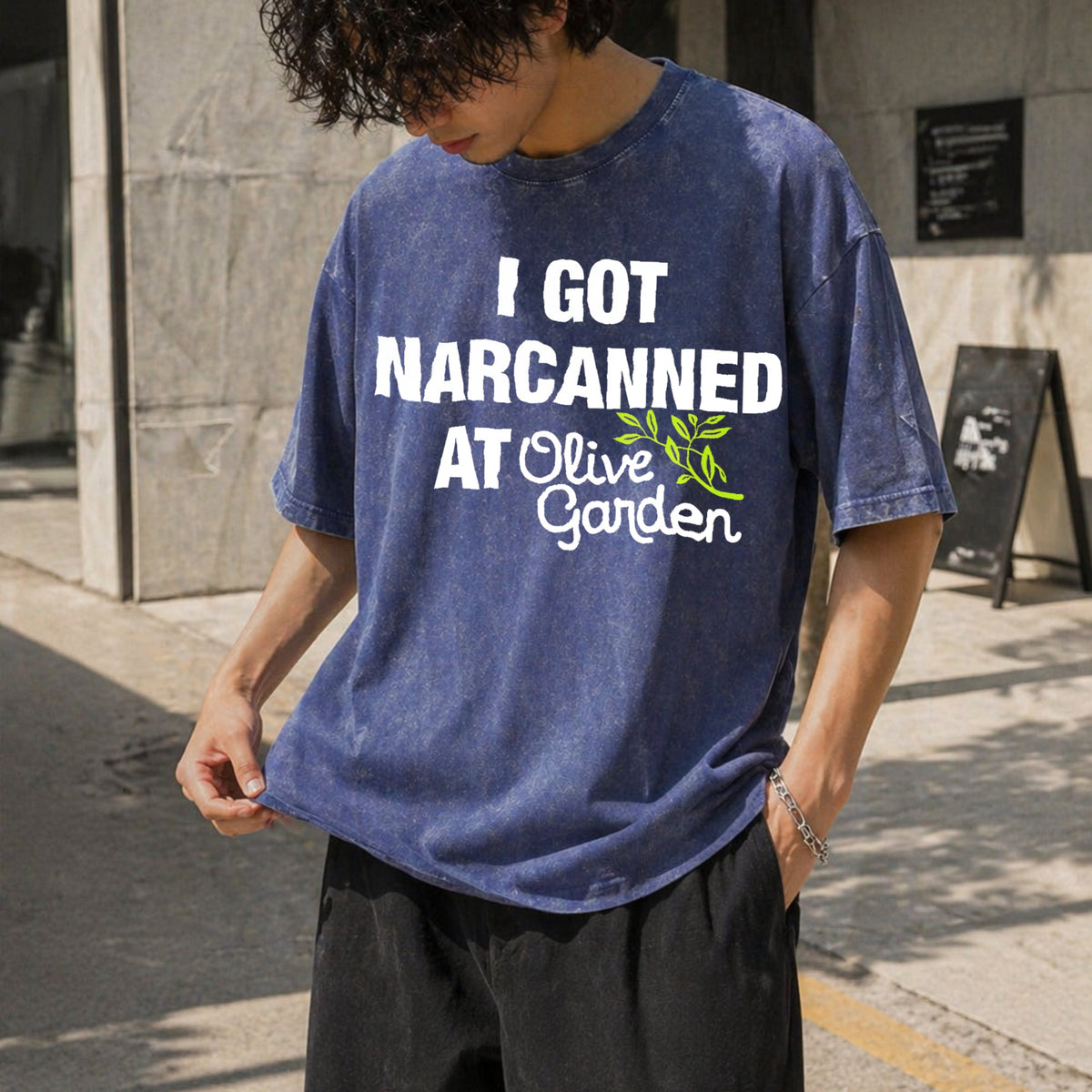 I Got Narcanned At Olive Garden - Funny Vintage Washed product image 8