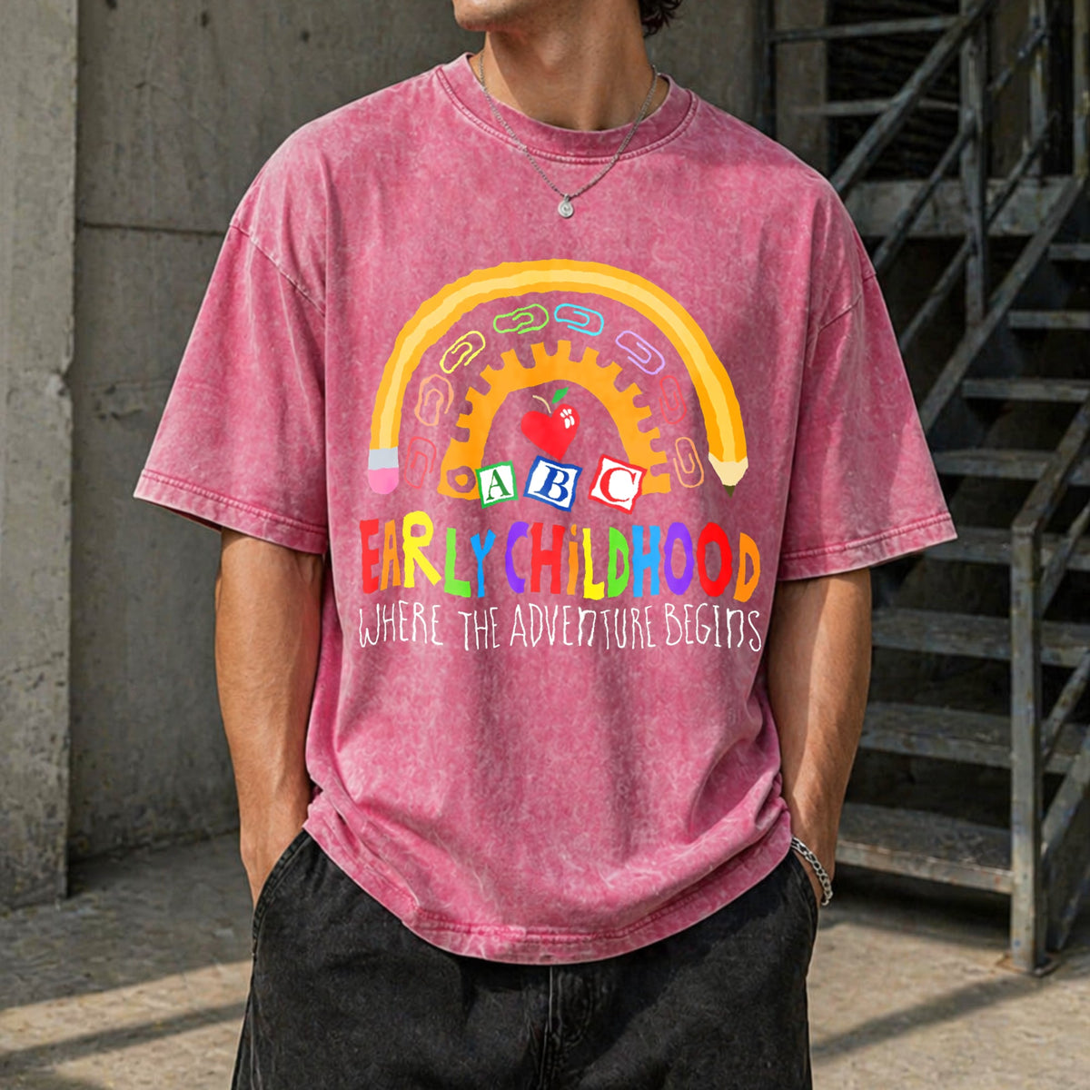 Early Childhood Teachers Vintage Washed T-Shirt product image 7
