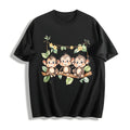 Summer : With Three Monkeys On Branch Yellow Flowers And product image 1