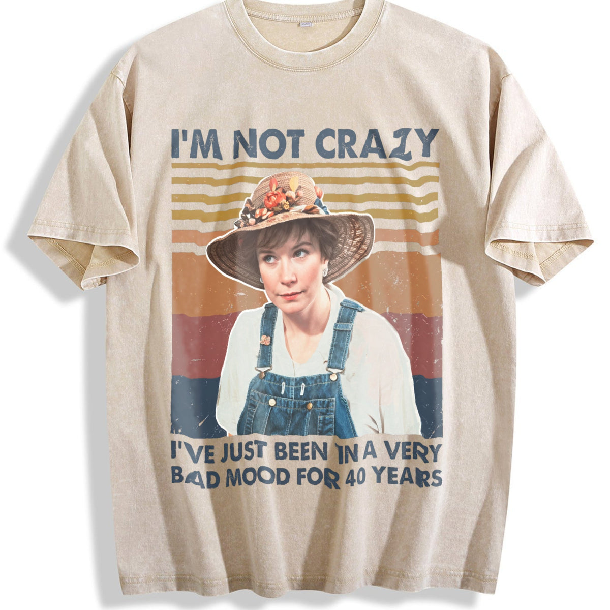 I'm Not Crazy - With Blue Lettering & Striped Vintage product image 1