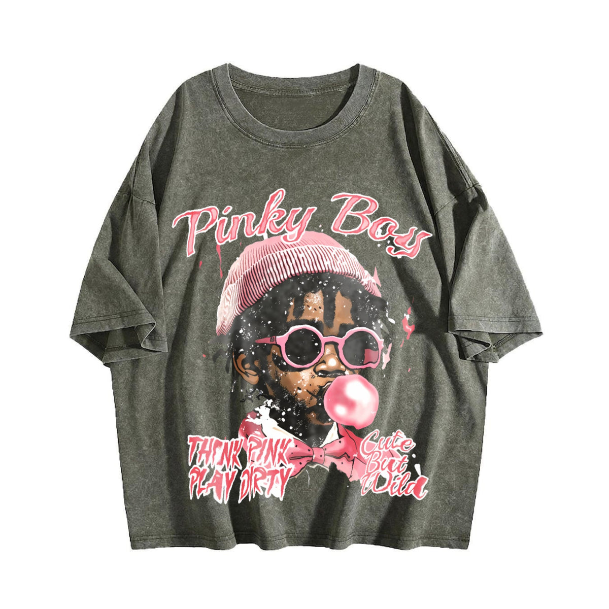 Pink With A Playful Vintage Washed T-Shirt product image 4