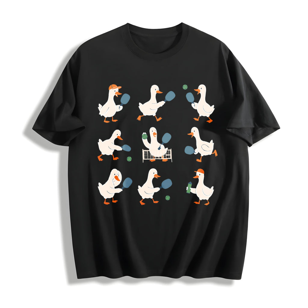 Funny Goose Pickleball Cotton T-Shirt product image 1