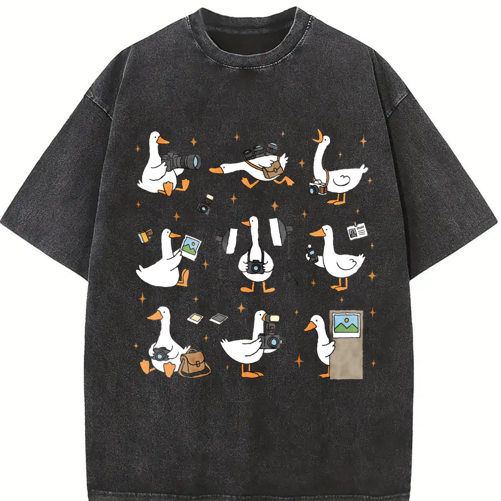 Silly Goose Photographer Vintage Washed T-Shirt product image 2