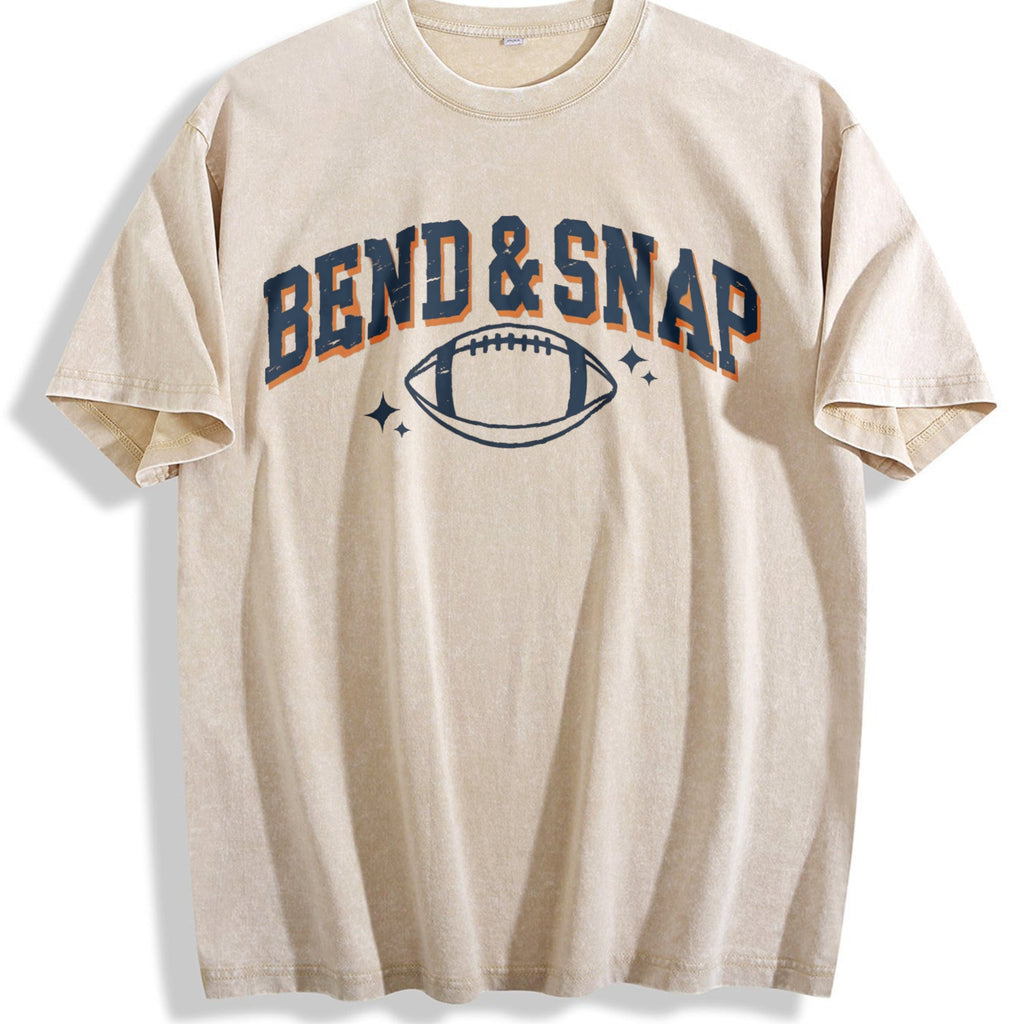 Football Bend And Snap Sports Season College Vintage Washed product image 1