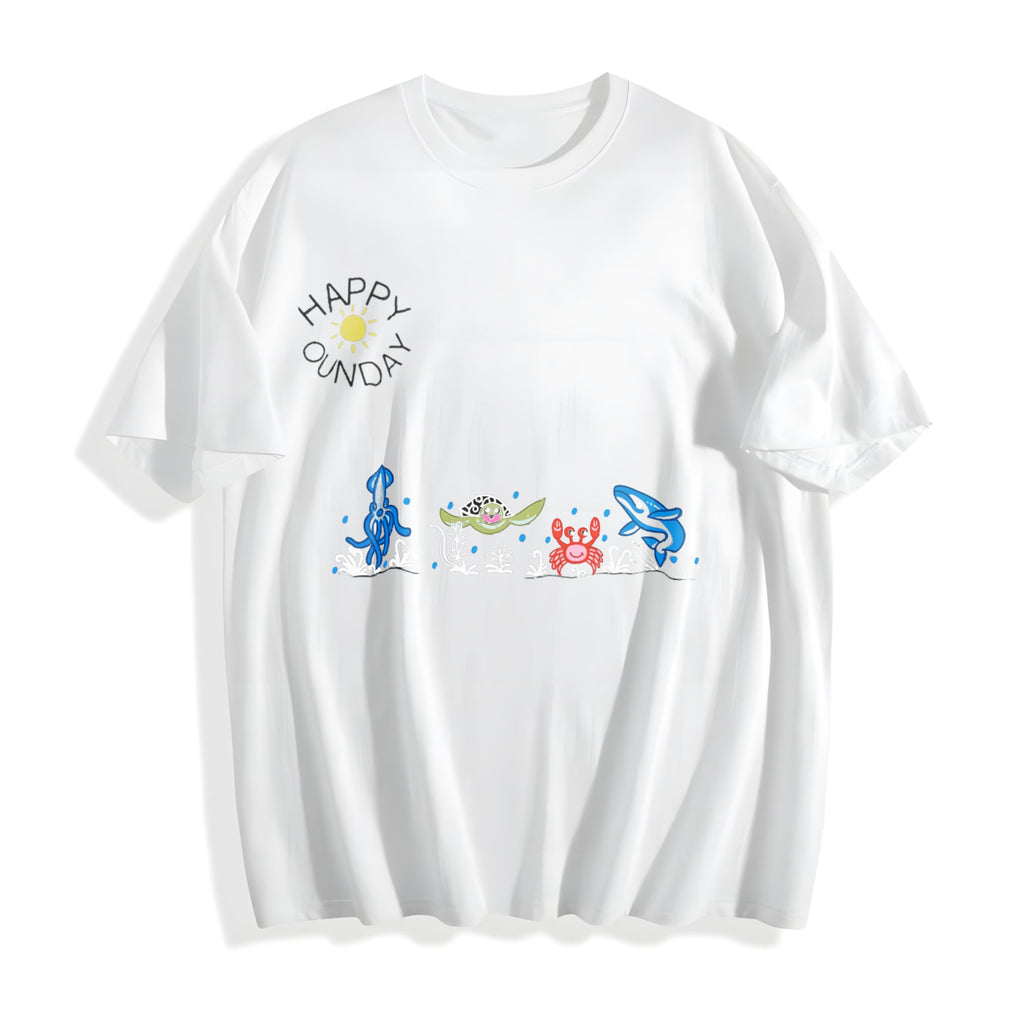Sea Animals Cotton T-Shirt product image 2