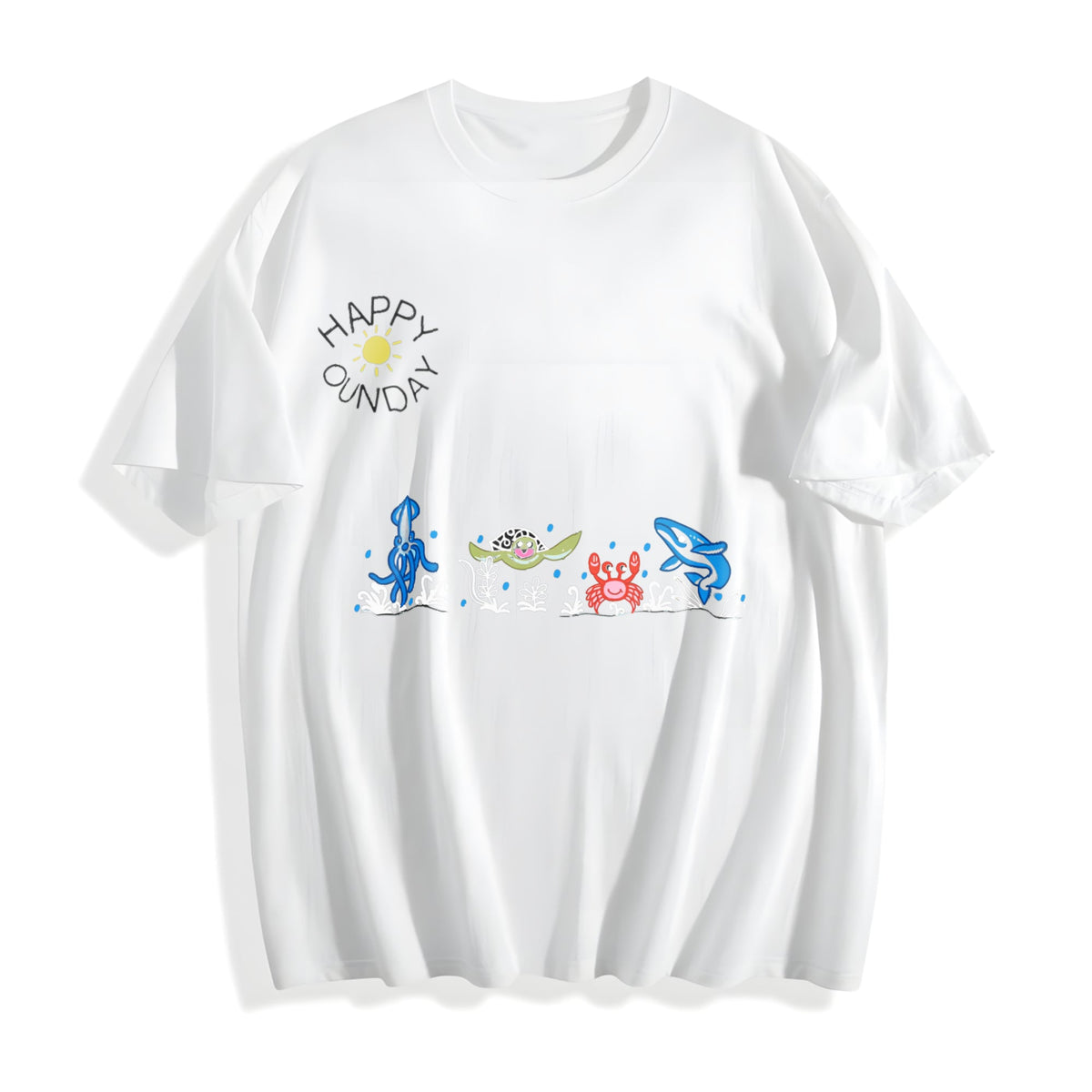 Sea Animals Cotton T-Shirt product image 2