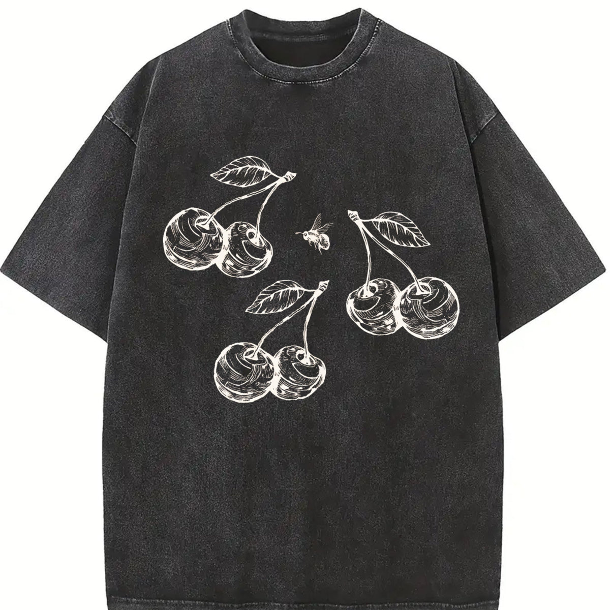 Cherries 90s Vintage Washed T-Shirt product image 2