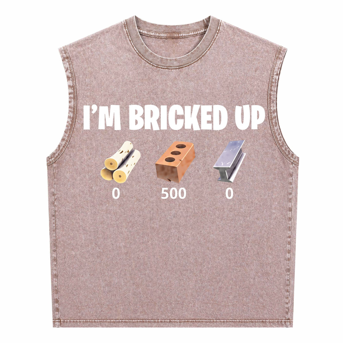 I'm Bricked Up Meme Men's Washed Tank Top