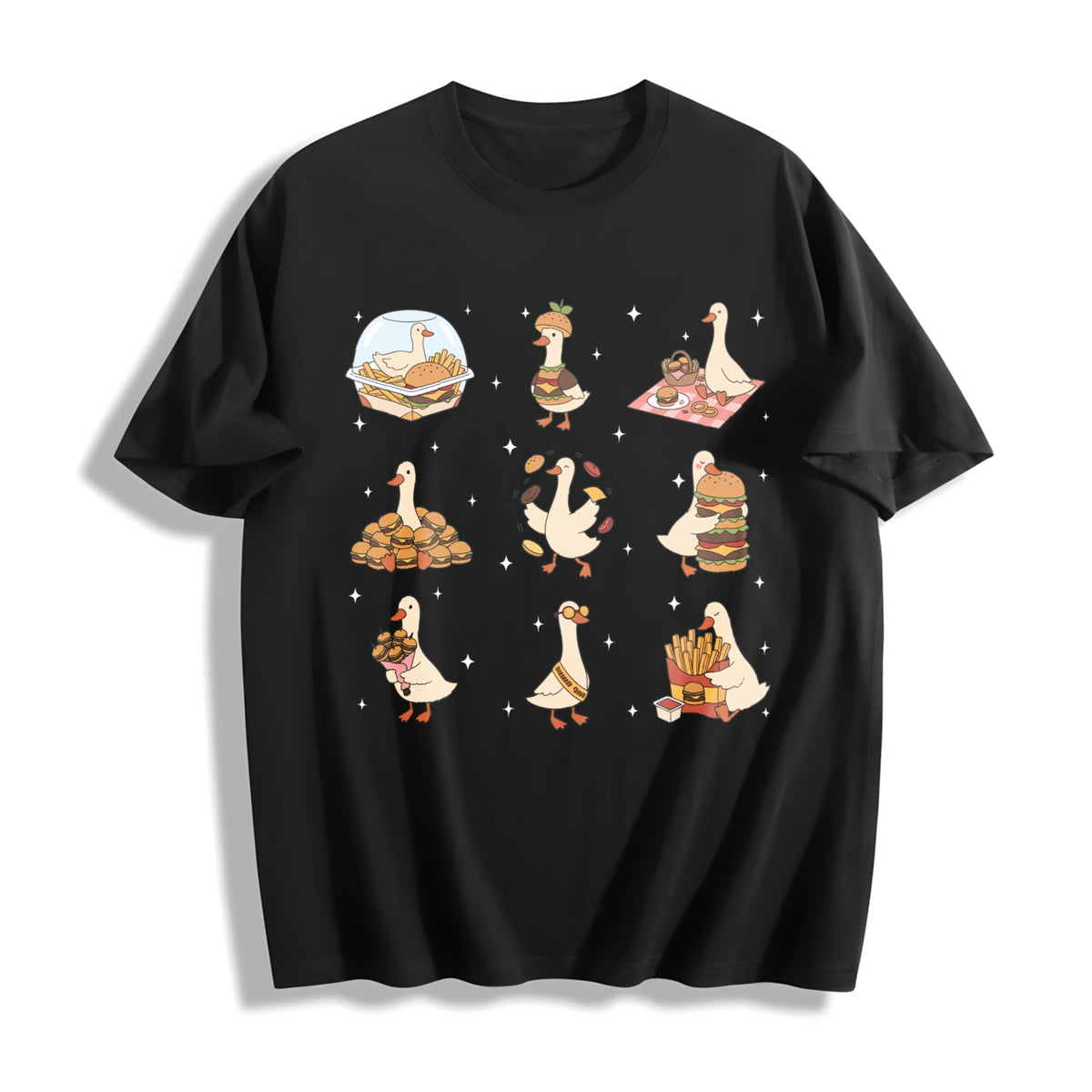 Burger Lover Silly Goose Cotton T-Shirt product image 1