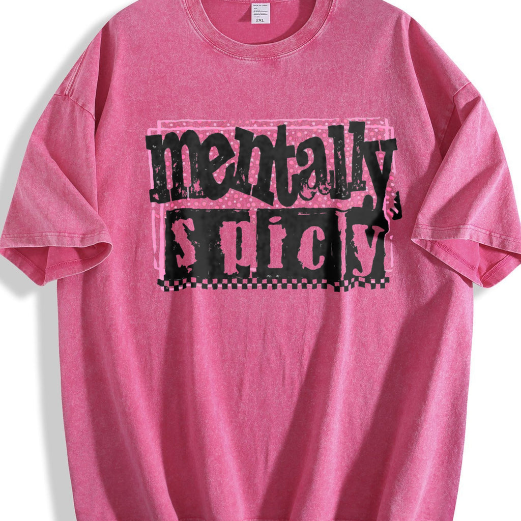 Mentally Spicy Snarky Vintage Washed T-Shirt product image 7