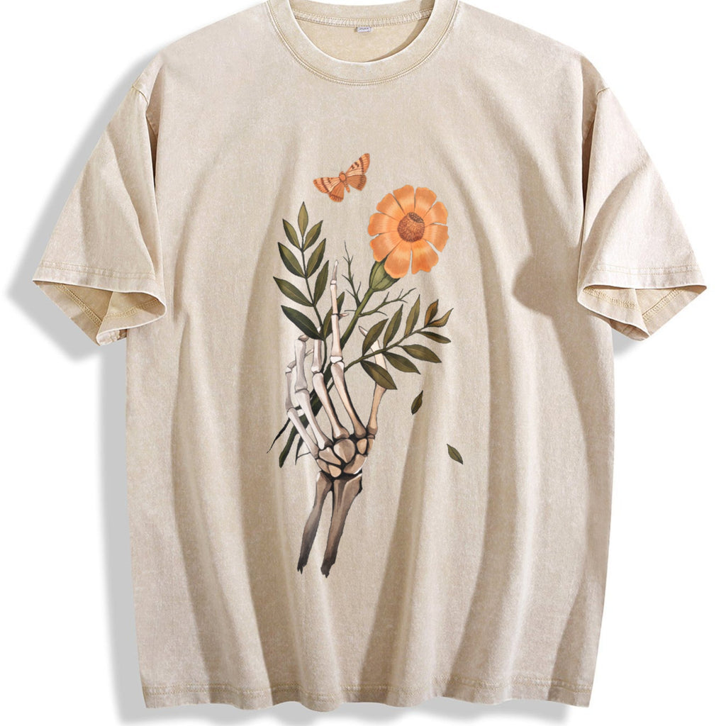 Fitting With A Skull And Drop Shoulders Vintage Washed product image 1