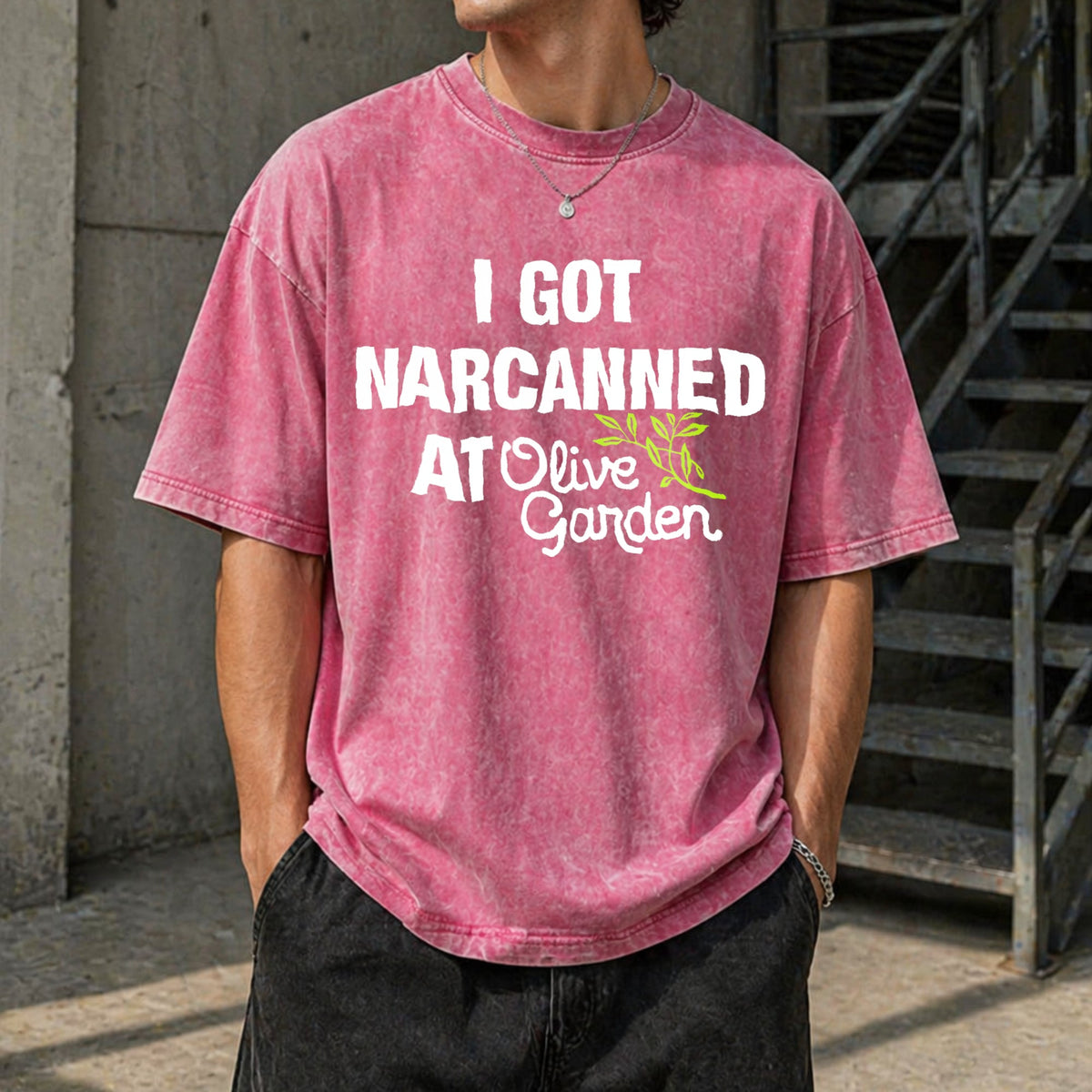 I Got Narcanned At Olive Garden - Funny Vintage Washed product image 7