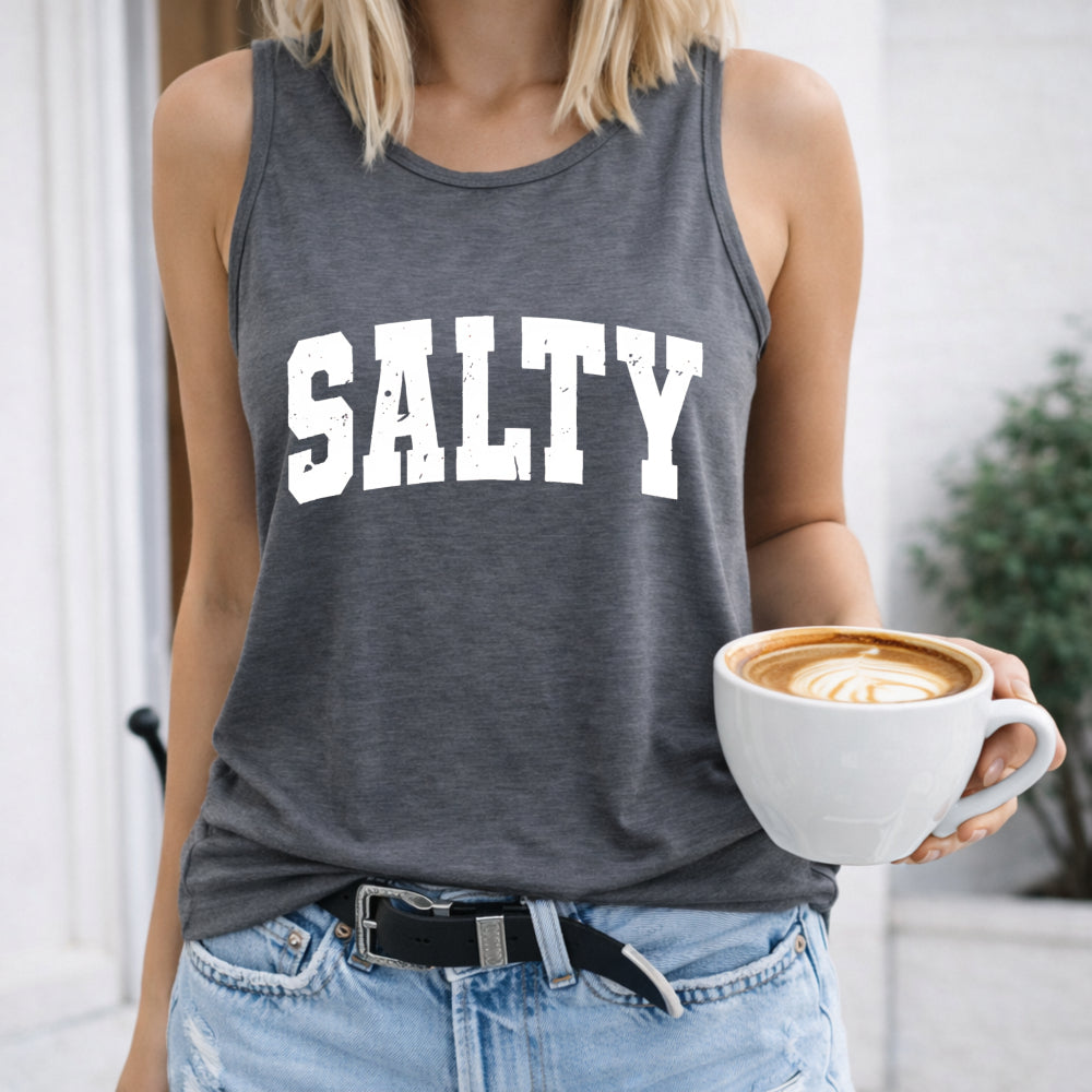 Salty - Black Summer & Spring Women's Tank Top