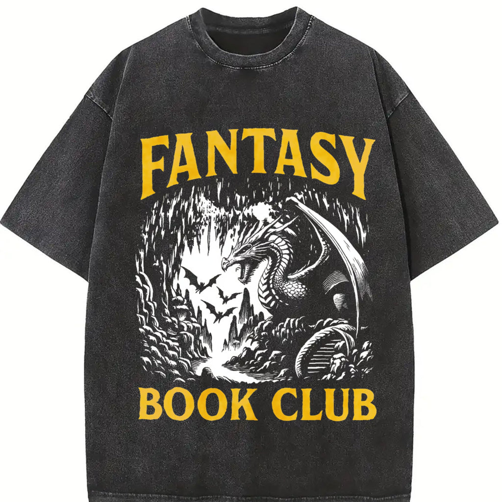 Fantasy Book Club Vintage Washed T-Shirt product image 2