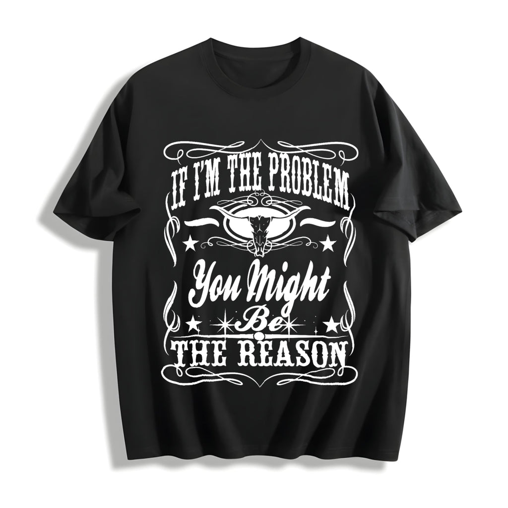 Fitting With Bull Letter Cotton T-Shirt product image 1
