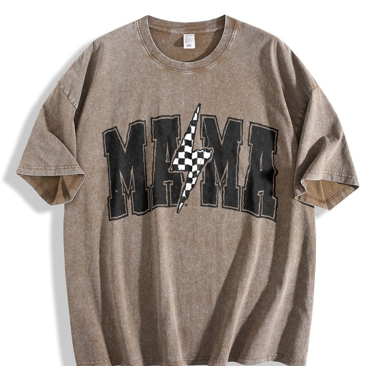 Mama Lightning Bolt Vintage Washed T-Shirt product image 3