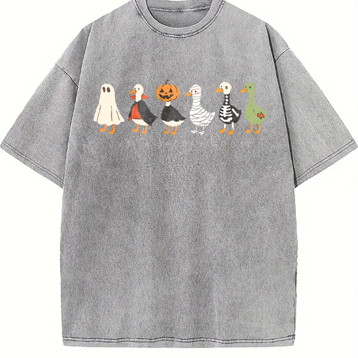 Halloween Goose Vintage Washed T-Shirt product image 4