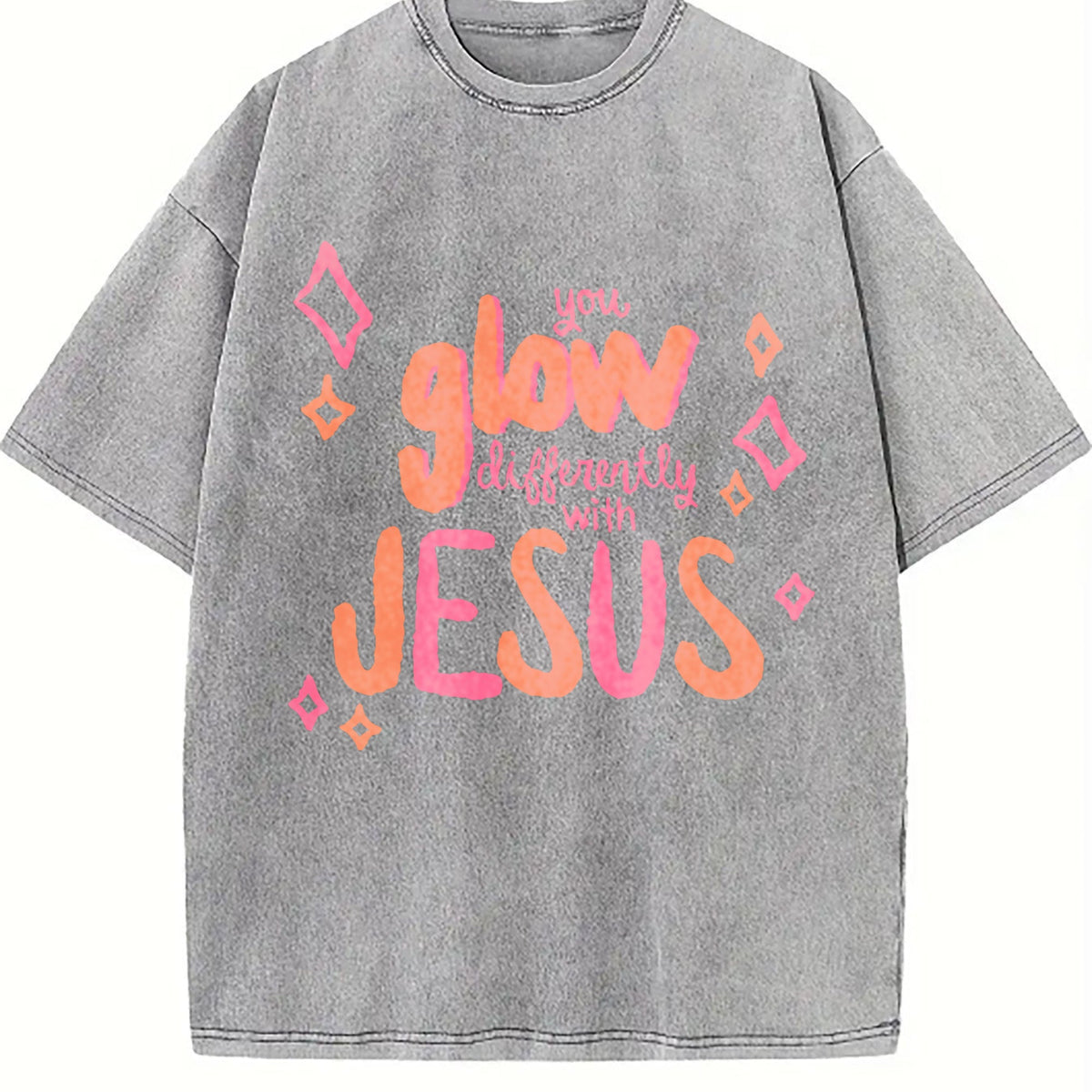 Inspirational Bible Verse With Walk Vintage Washed T-Shirt product image 4