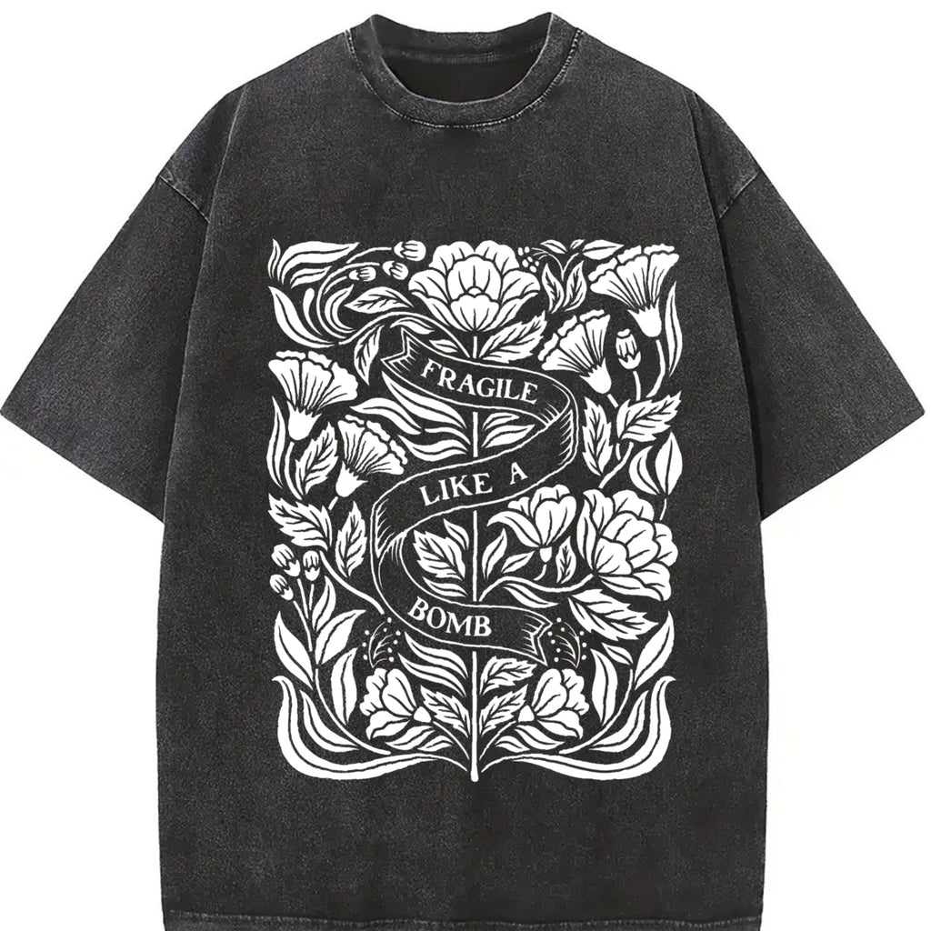 Inspired Floral & Fragile Like A Bomb - Wax Vintage Washed product image 2