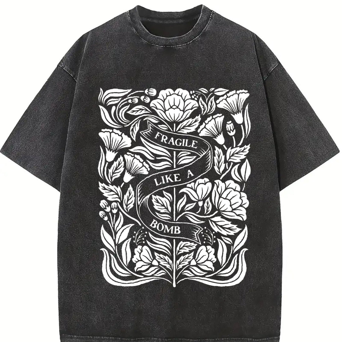 Inspired Floral & Fragile Like A Bomb - Wax Vintage Washed product image 2