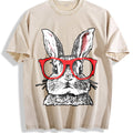 Rabbit with Red Glasses Vintage Washed T-Shirt product image 1