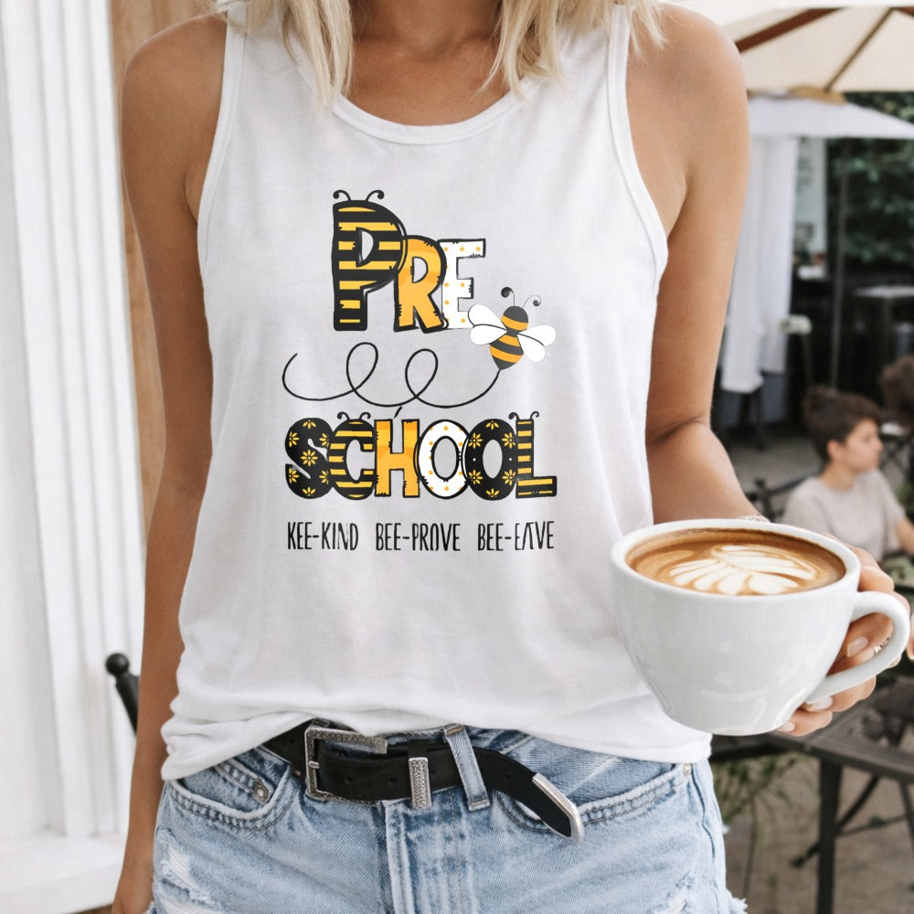 Bee Kind Bee Brave Bee Lieve Regular Vacation - Fun Cartoon Women's Tank Top