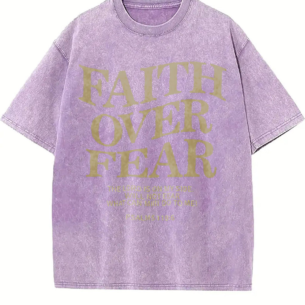 Faith Over Fear 230 Brand Vintage Washed T-Shirt product image 6
