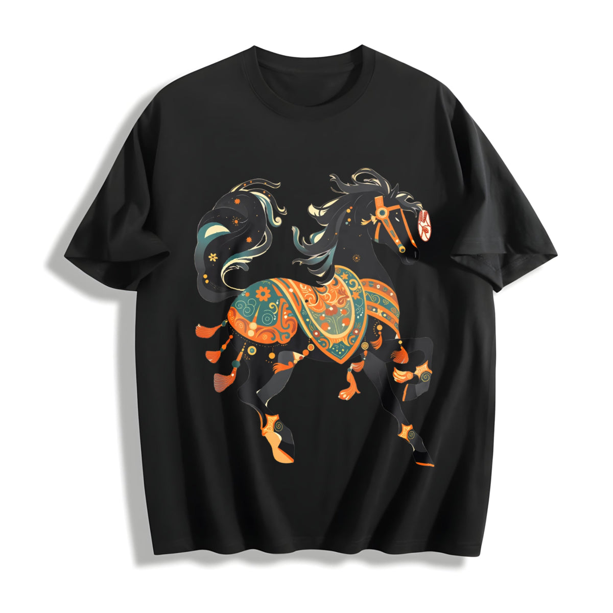 New Year's Winter Ethnic Exotic Golden Edition Black Horse product image 1