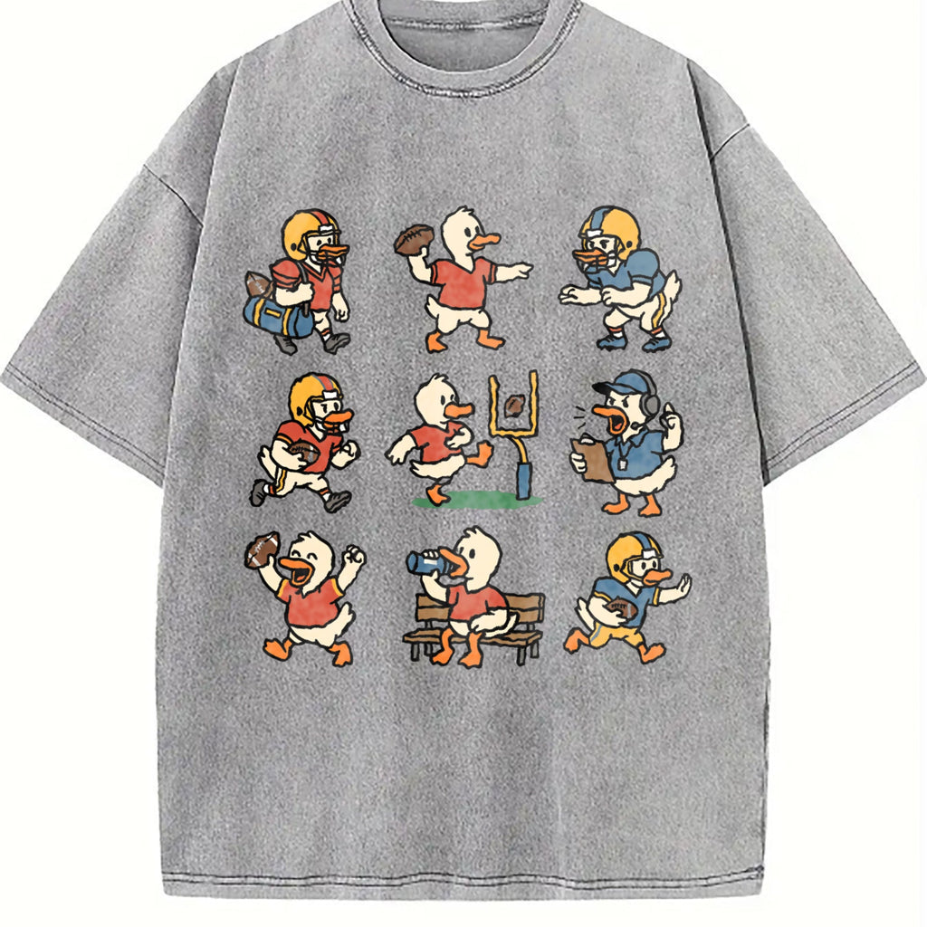Silly Goose Football Vintage Washed T-Shirt product image 4